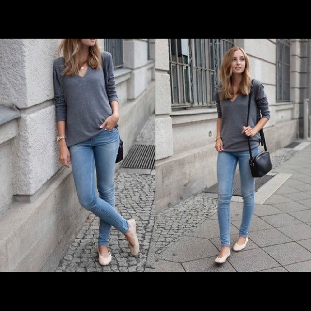 YOSI SAMRA FLATS NUDE COLOR SIZE 7